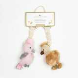 Living Textiles Stroller Toys 2pk Galah & Emu