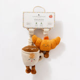 Living Textiles Stroller Toys 2pk Coffee & Croissant