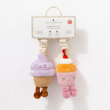 Living Textiles Stroller Toys 2pk Ice Cream & Cupcake