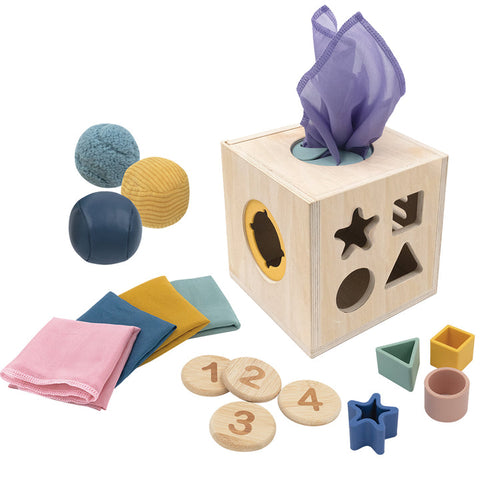 Living Textiles 4-in-1 Sensory Learning Cube