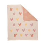 Living Textiles Jacquard Baby Blanket - Bohemian Bliss/Hearts