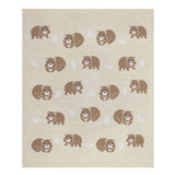 Living Textiles Australiana Baby Blanket - Wombat/Natural
