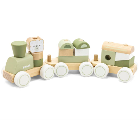 VIGA PolarB Green Stacking Train