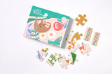 45 Piece Kids Puzzle with Gems - Sloth