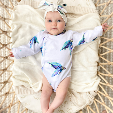 Anchor & Arrow Sea Turtle Wrap Bodysuit (0000)