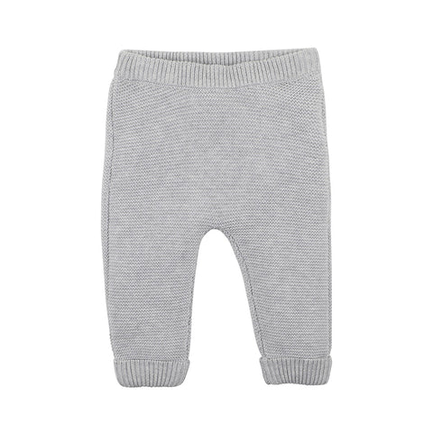 Bebe Llama Knit Pants Grey Marle - Size 000