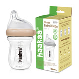 Haakaa Baby Glass Bottle (180ml Variable Flow)