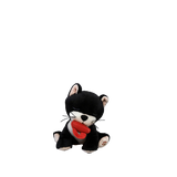 Olli Ella 'Kit' Binky Kitten - Black & White