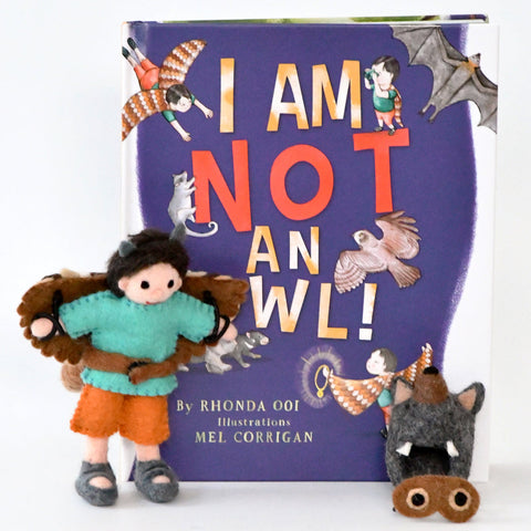 Tara Treasures 'I Am Not An Owl' Book With Toy and Costume Dress-Ups
