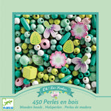 Djeco Leaves and Flowers Wooden Beads 450pcs