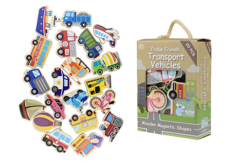 Koala Dream Fridge Friends Magnetic Transport Vehicles 20pc