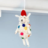 Tara Treasures Felt Sheep Christmas Ornament