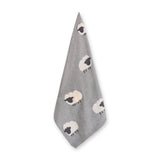 Viverano Organic Jacquard Knit Baby Blanket - 3D Grey Woolly Lamb