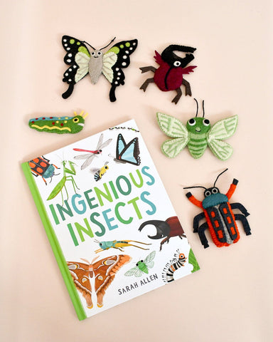 Tara Treasures Book & Finger Puppets Set - Ingenious Insects