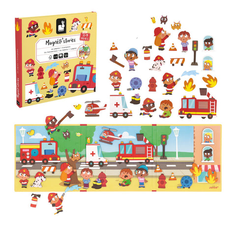 Janod Magnetic Stories Firefighters