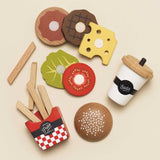 Le Toy Van Wooden Gourmet Hamburger Set