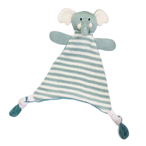 Lily & George Stripey Comforter - Charlie Elephant