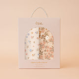 Fox & Fallow Organic Muslin Wrap Set - Meadow / Sweet Pea