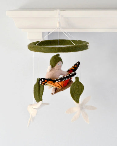 May Gibbs x Tara Treasures Baby Mobile - Gumnut Baby with Butterfly