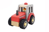 Calm & Breezy Tractor With Rubber Wheels - Red