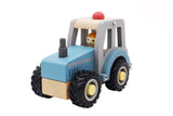 Calm & Breezy Tractor With Rubber Wheels - Blue