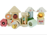 Kaper Kidz Wooden Spring Insect Activity Blocks 14pc