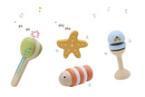 Kaper Kidz Wooden Musical Instruments 4 Piece Set: Ocean