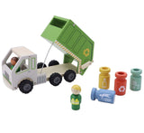 Kaper Kidz Wooden Recycling Garbage Truck Playset