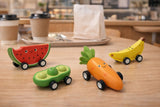 Kaper Kidz Wooden Pull-Back Fruit & Veggie Car