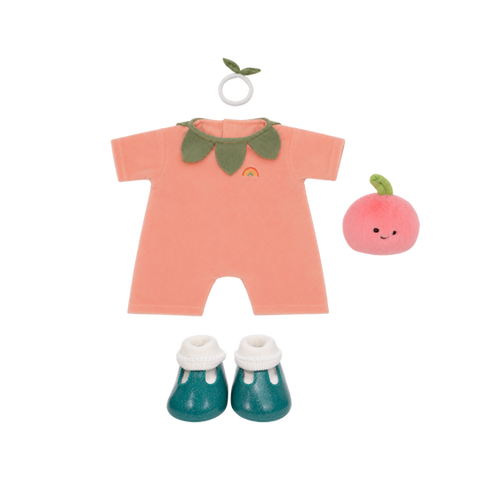 Olli Ella Dinkum Doll Peach Outfit Set