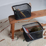 Olli Ella Rattan Ink Cabouche Basket Duo