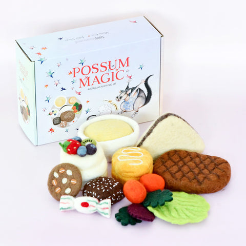 Tara Treasures Felt Toy Set - Possum Magic Australian Play Food (14pc)
