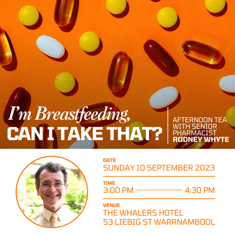 Afternoon Tea with Rodney Whyte: I'm Breastfeeding, Can I Take That?