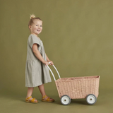 Olli Ella Rattan Strolley - Seashell Pink