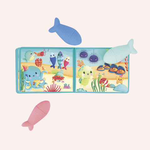Janod Sea Life Bath Book Play Set