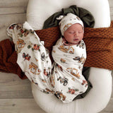 Snuggle Hunny Jersey Wrap & Beanie Set (Assorted Patterns)