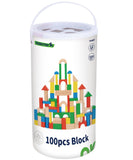 Tooky Toy 100pcs Wooden Blocks