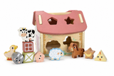 Tooky Toy Farmhouse Shape Sorter Barn