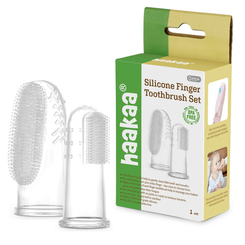 Haakaa Silicone Finger Toothbrush 2pk