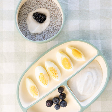 Soothe & Feed Two-Tone Bowl & Plate Set