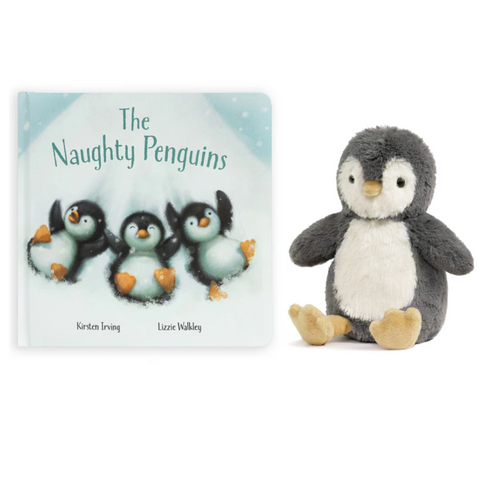 Iggy Penguin Toy + Naughty Penguins Book Set