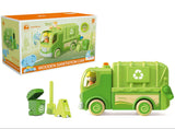 Wanborns Wooden Recycle Truck with Sound and Light
