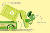 Wanborns Wooden Recycle Truck with Sound and Light