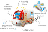 Wanborns Wooden Ambulance with Sound and Light