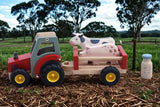 Kaper Kidz Wooden Tractor With Farm Animals