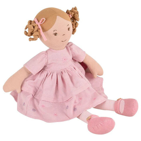 Bonikka Amelia Linen Doll With Brown Hair