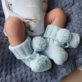 Snuggle Hunny Organic Cotton Knit Booties (Assorted Colours)