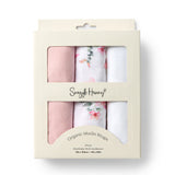 Snuggle Hunny Organic Muslin Wraps 3pk (Assorted Styles)