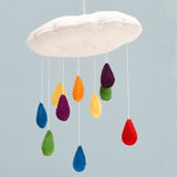 Tara Treasures 3D Cloud Mobile with Colourful Raindrops