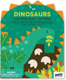 Petit Collage Colouring Book & Stickers - Dinosaurs